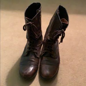 Brown Lace Up Troup Leader Steve Madden Boots